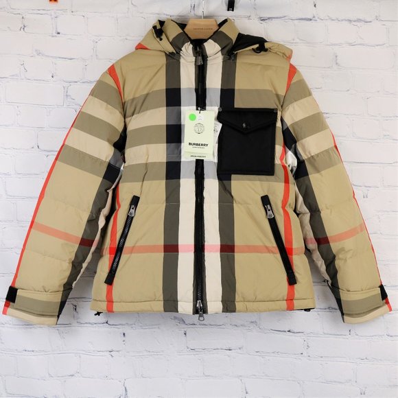reversible recycled nylon re down puffer jacket